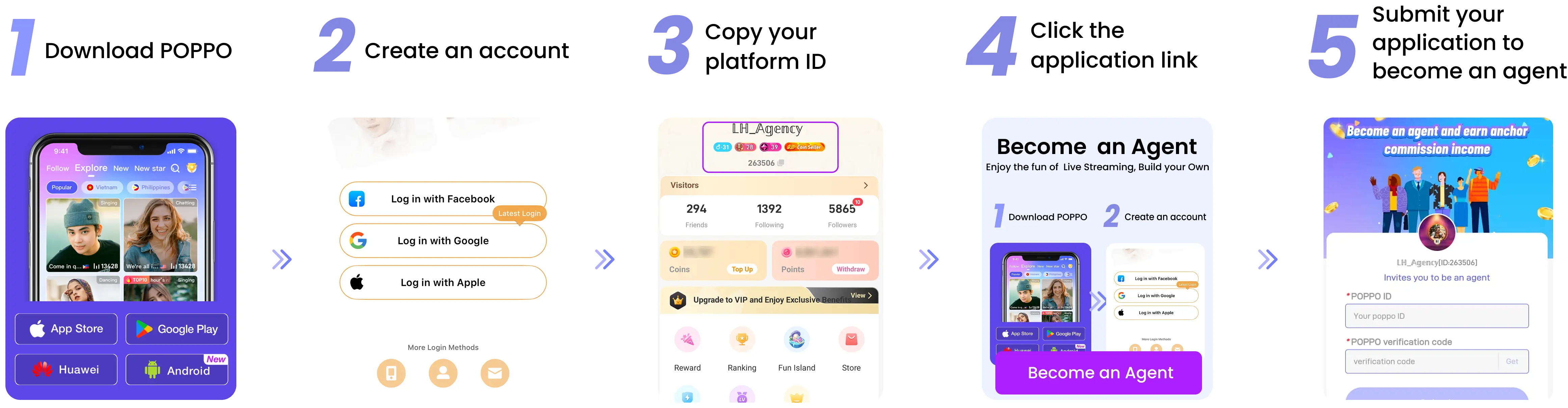 Poppo Agency Registration